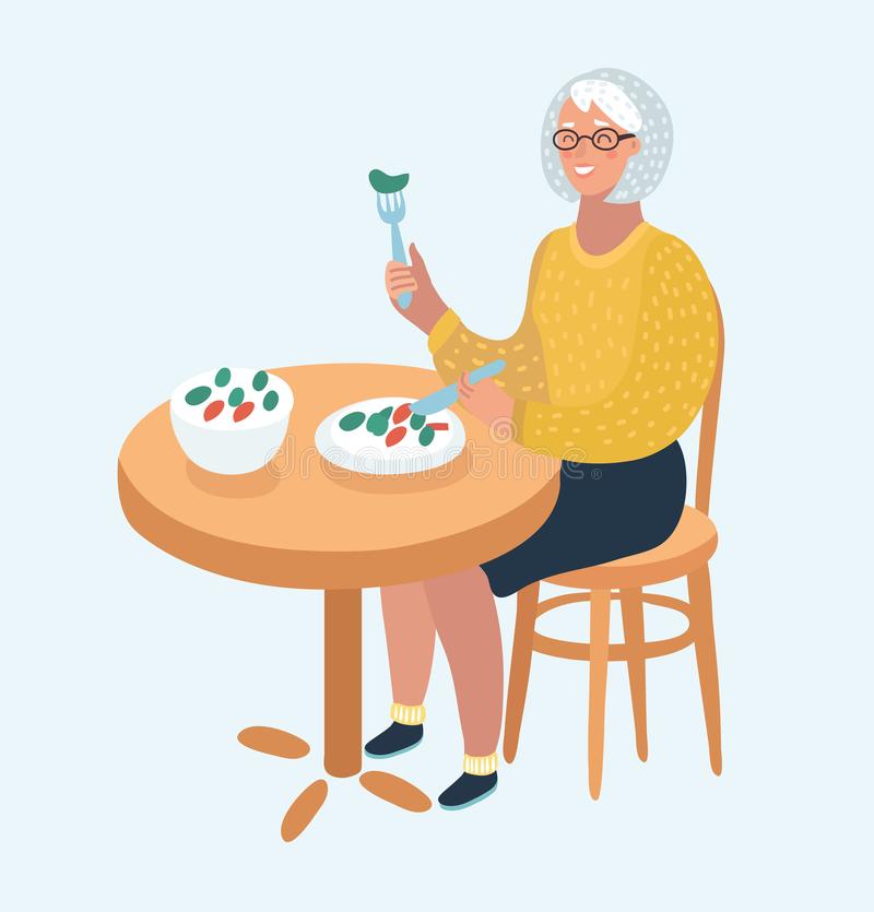 elderly women who eat 118637061