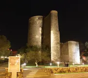azerbaijan baku maiden tower at night 64764558