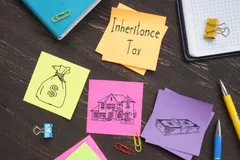 inheritance tax is shown on the photo using the text 218098138